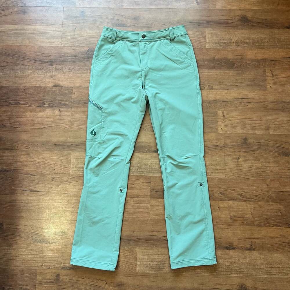 Gnara Women's Go There Pants Mint Green GoFly Technical Hiking Trousers Size 6